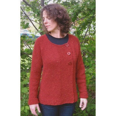 Knitting Pure & Simple 299 Bulky Asymmetric Cardigan Pattern