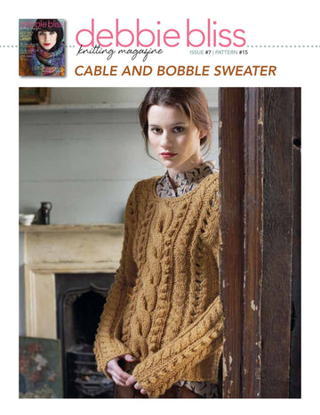 Debbie Bliss Cable and Bobble Sweater PDF - Debbie Bliss Magazine #7