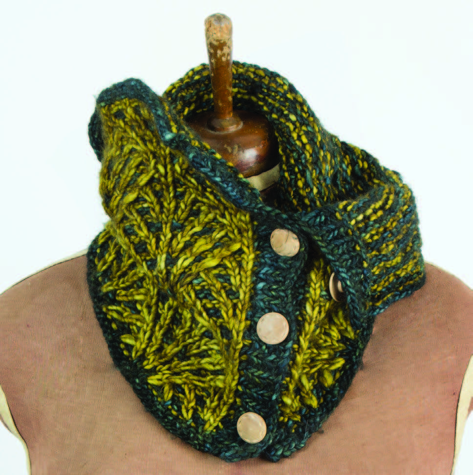 Deco Fans Cowl Knitting Pattern
