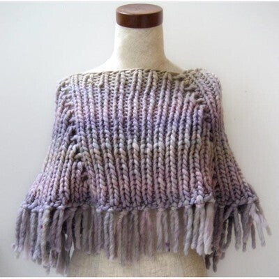 Freia Fine Handpaints Chalcedony Cape Knitting Pattern