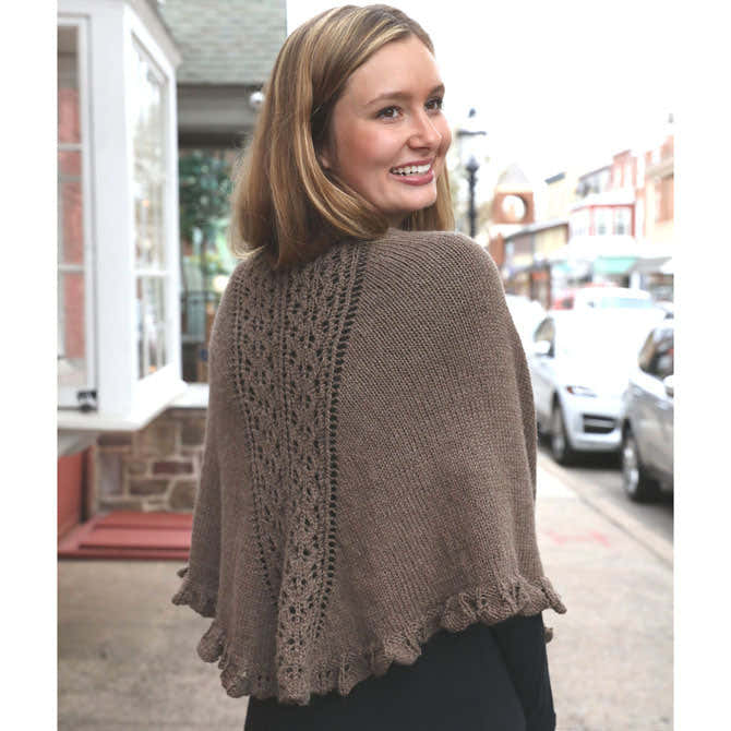 Plymouth Yarn 3448 Shawl Wrap Knitting Pattern