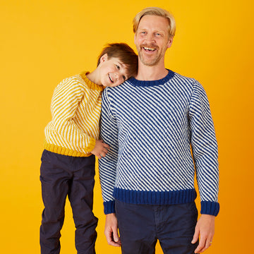 Paintbox Yarns Zig Zag Fairisle Sweater Knitting Pattern