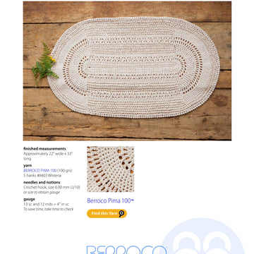 Berroco Tisbury Homeware Crochet Pattern