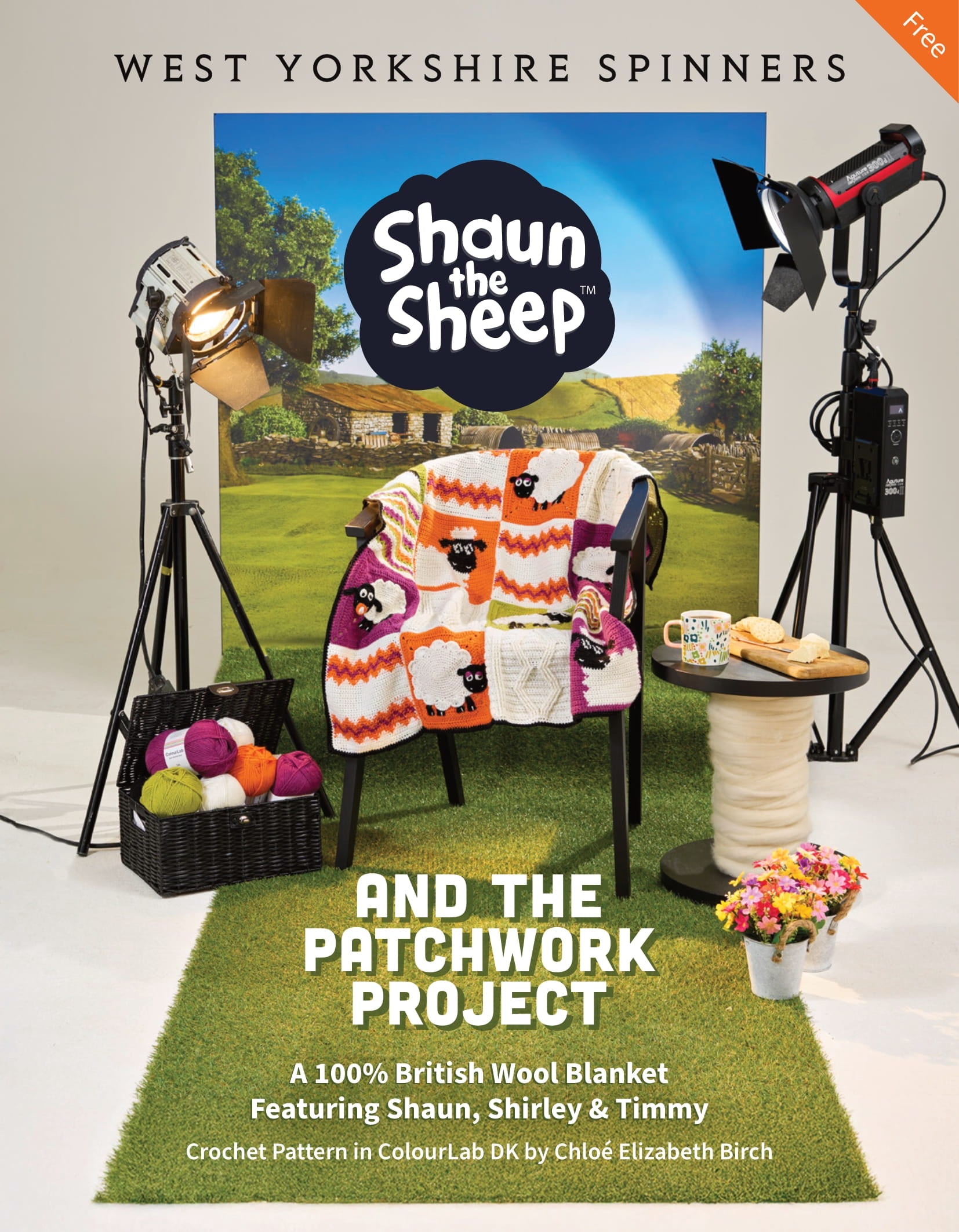 Shaun The Sheep Crochet Blanket in ColourLab DK Pattern
