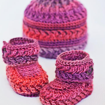 Chevron Booties and Hat