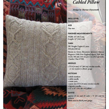Long Weekend Cabled Pillow