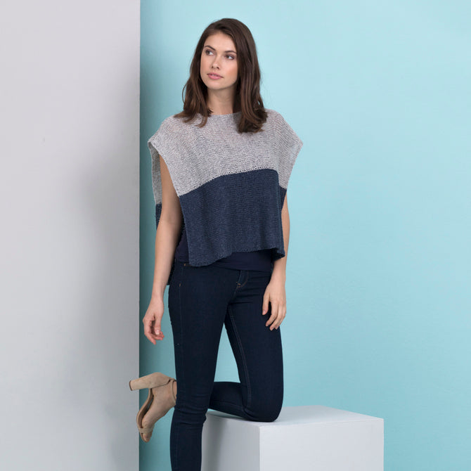 Stacy Charles Fine Yarns Donna Poncho Top Knitting Pattern