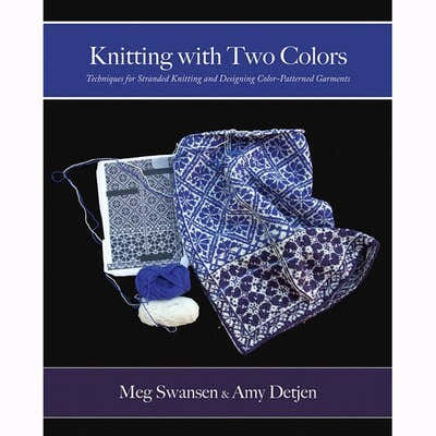 Green Circle Usa Knitting with Two Colors
