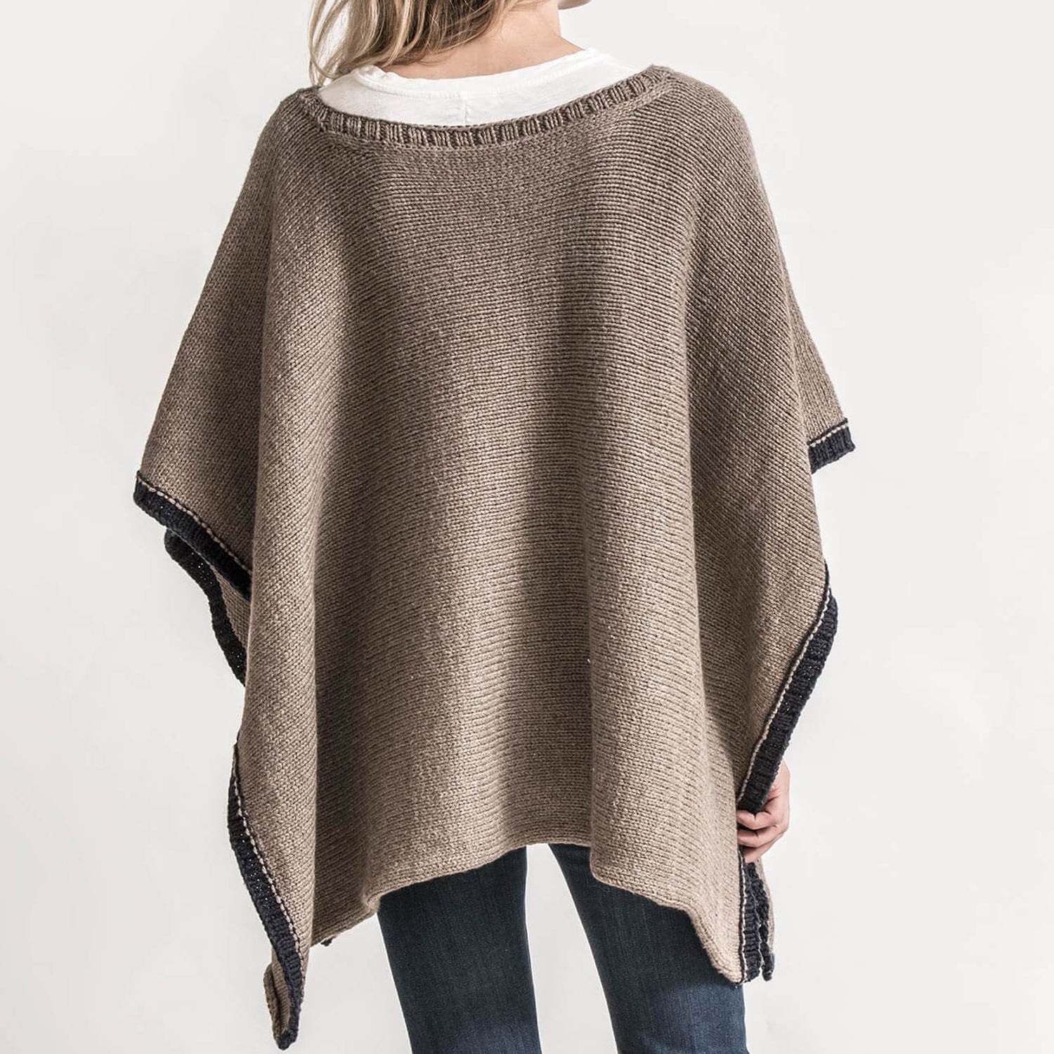 Blue Sky Fibers Big Splash Poncho Wrap Knitting Pattern