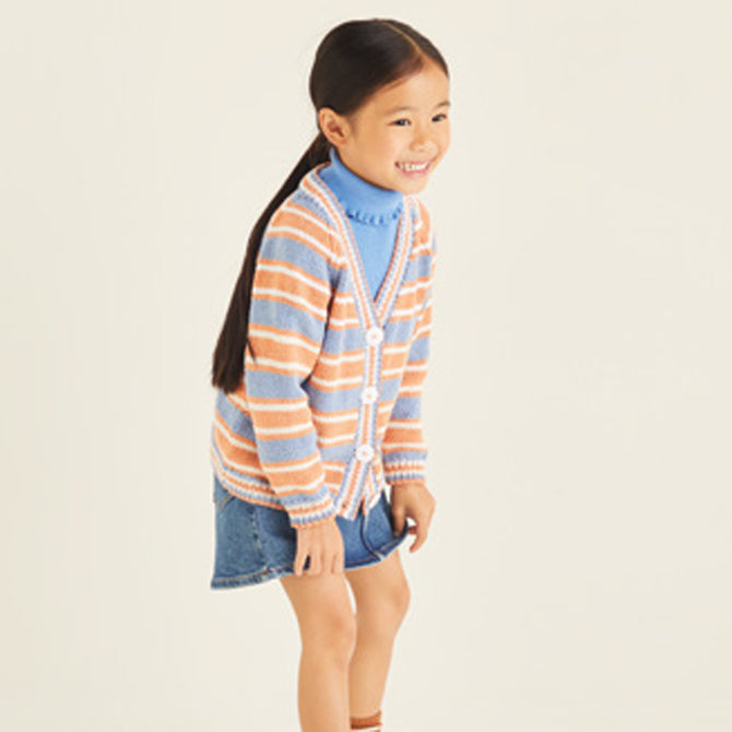 Sirdar Striped Cardigan Knitting Pattern