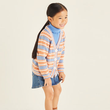 Sirdar Striped Cardigan Knitting Pattern