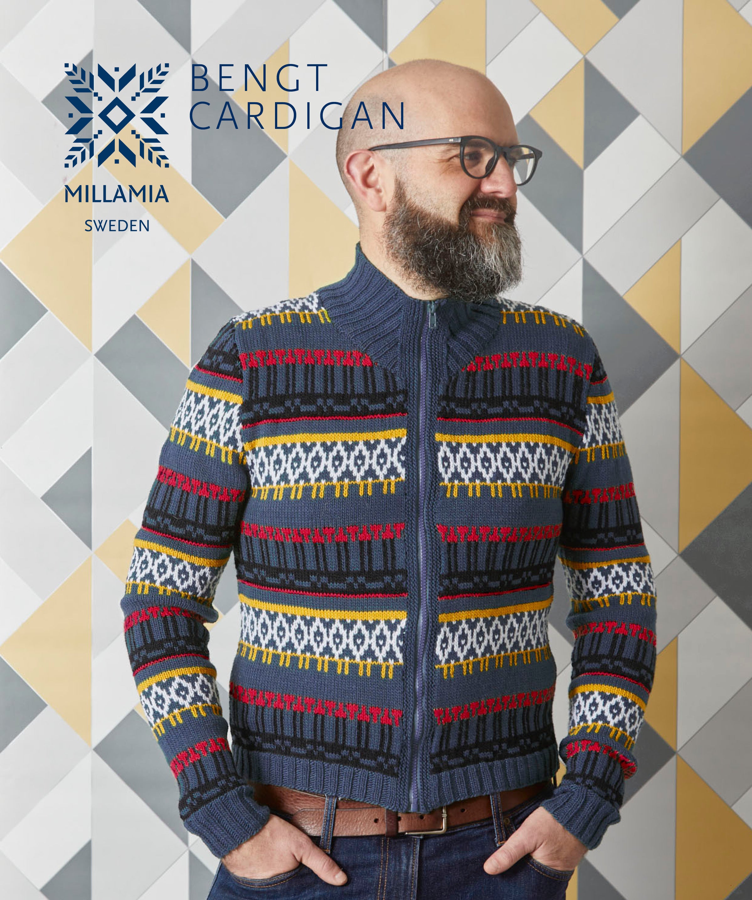 MillaMia Bengt Cardigan Knitting Pattern