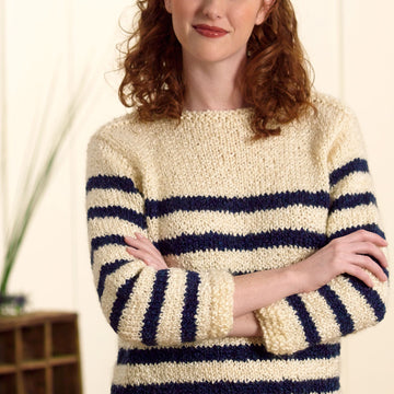 Nautical Pullover Jumper Knitting Pattern