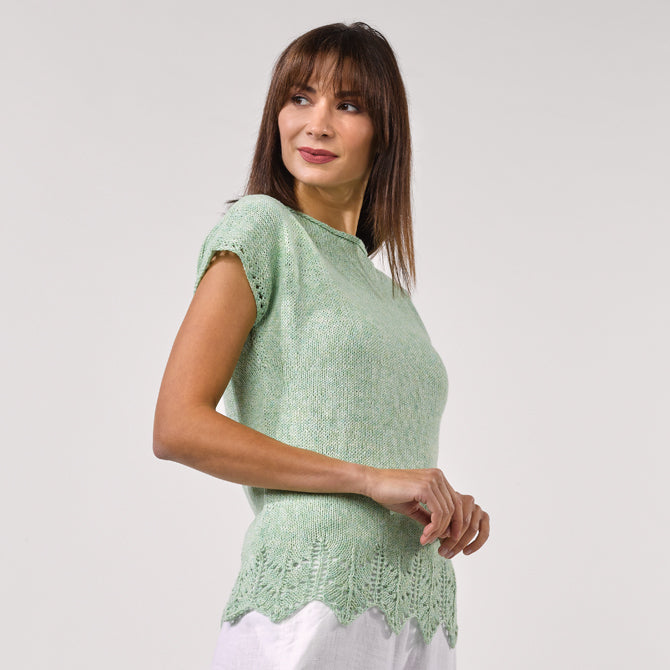 Stacy Charles Fine Yarns Leah Tee Jumper Knitting Pattern