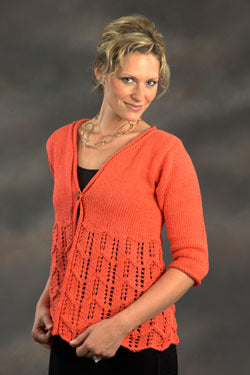 Woman's Flare Jacket in Plymouth Yarn Fantasy Naturale - 2286 - PDF