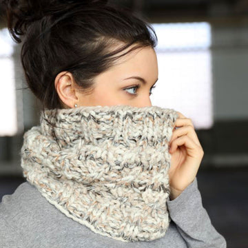 Plymouth Yarn Cabled Cowl Knitting Pattern