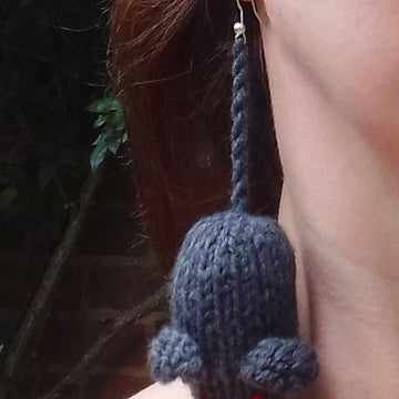 Halloween Rabid Rat Earrings