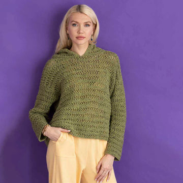 Queensland Collection Juniper Hoodie Knitting Pattern