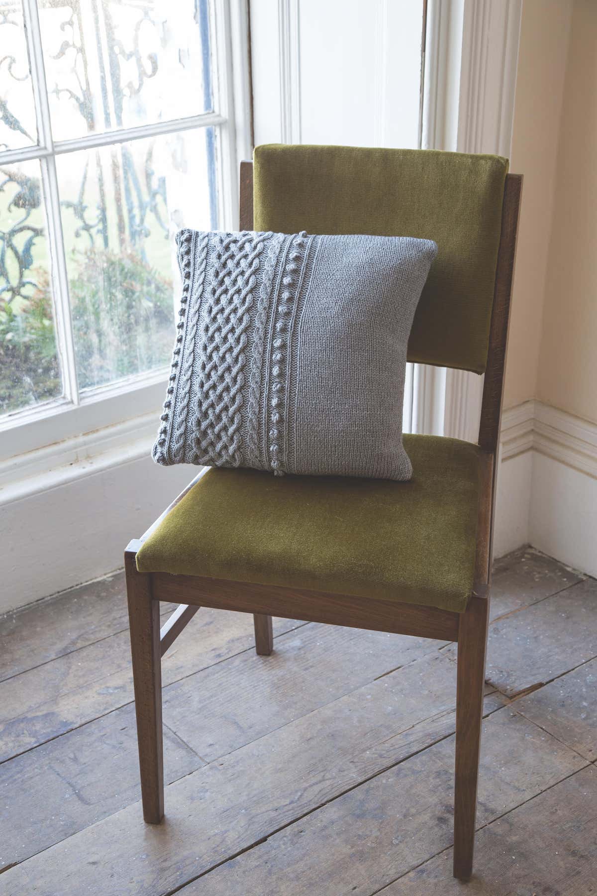 Square Aran Cushion