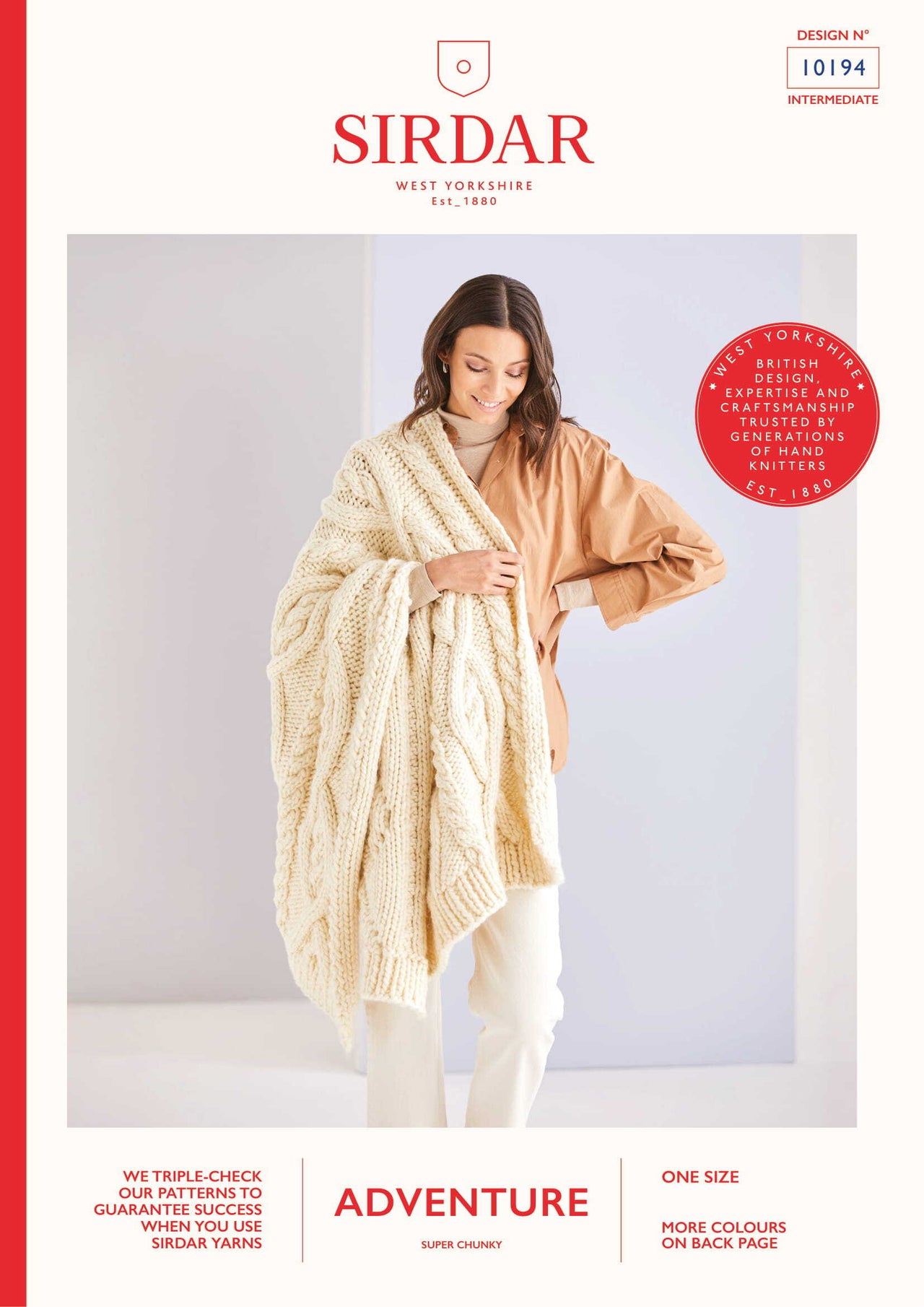 Sirdar Cable Blanket Knitting Pattern