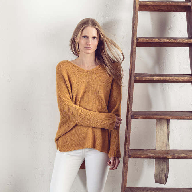 Lana Grossa 14 Pullover Jumper Knitting Pattern