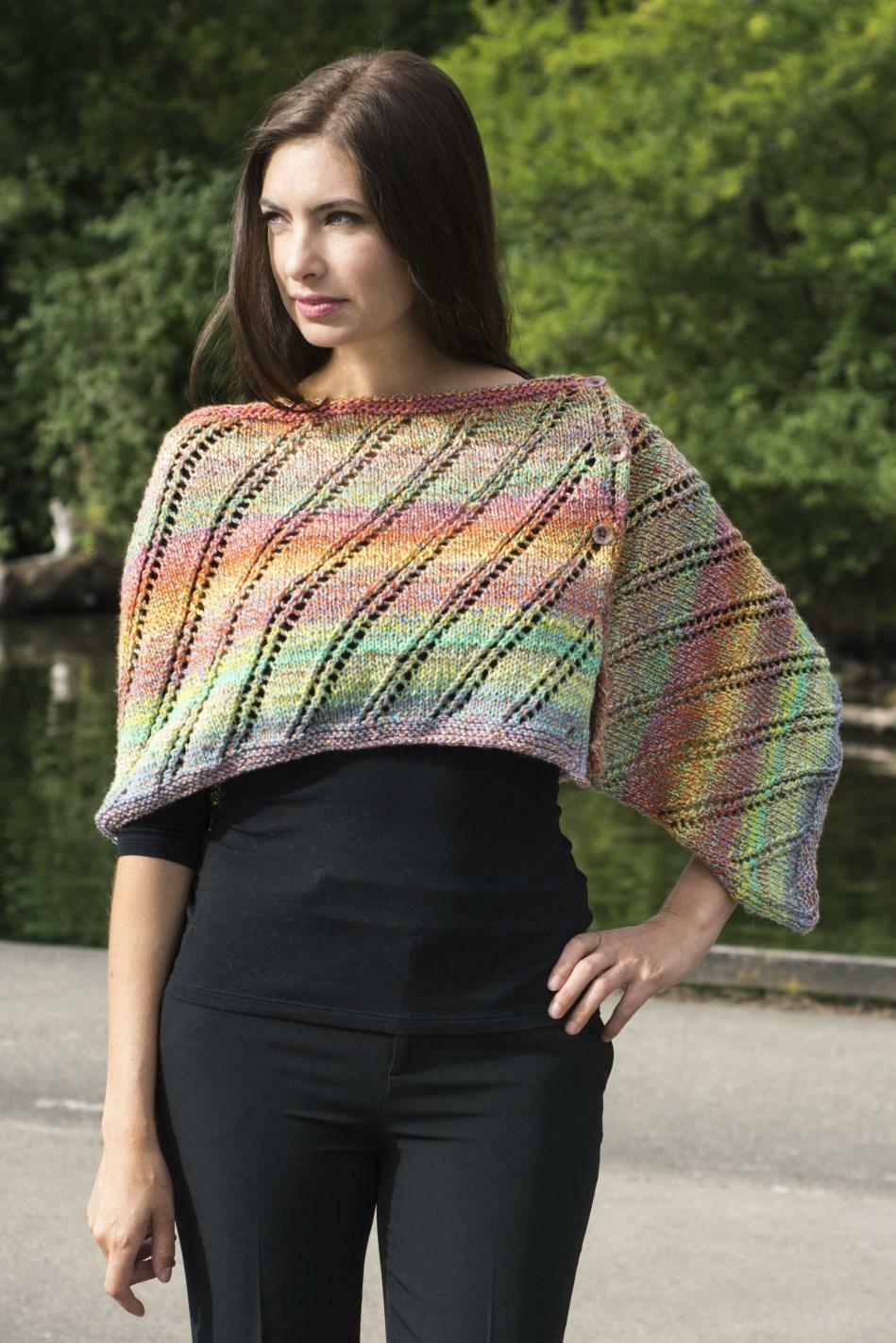 Cascade Yarns W Rainbow Wrap Knitting Pattern