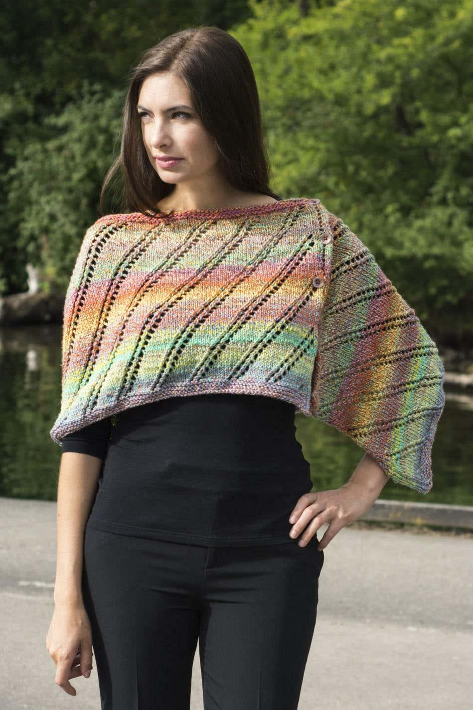 Cascade Yarns W Rainbow Wrap Knitting Pattern