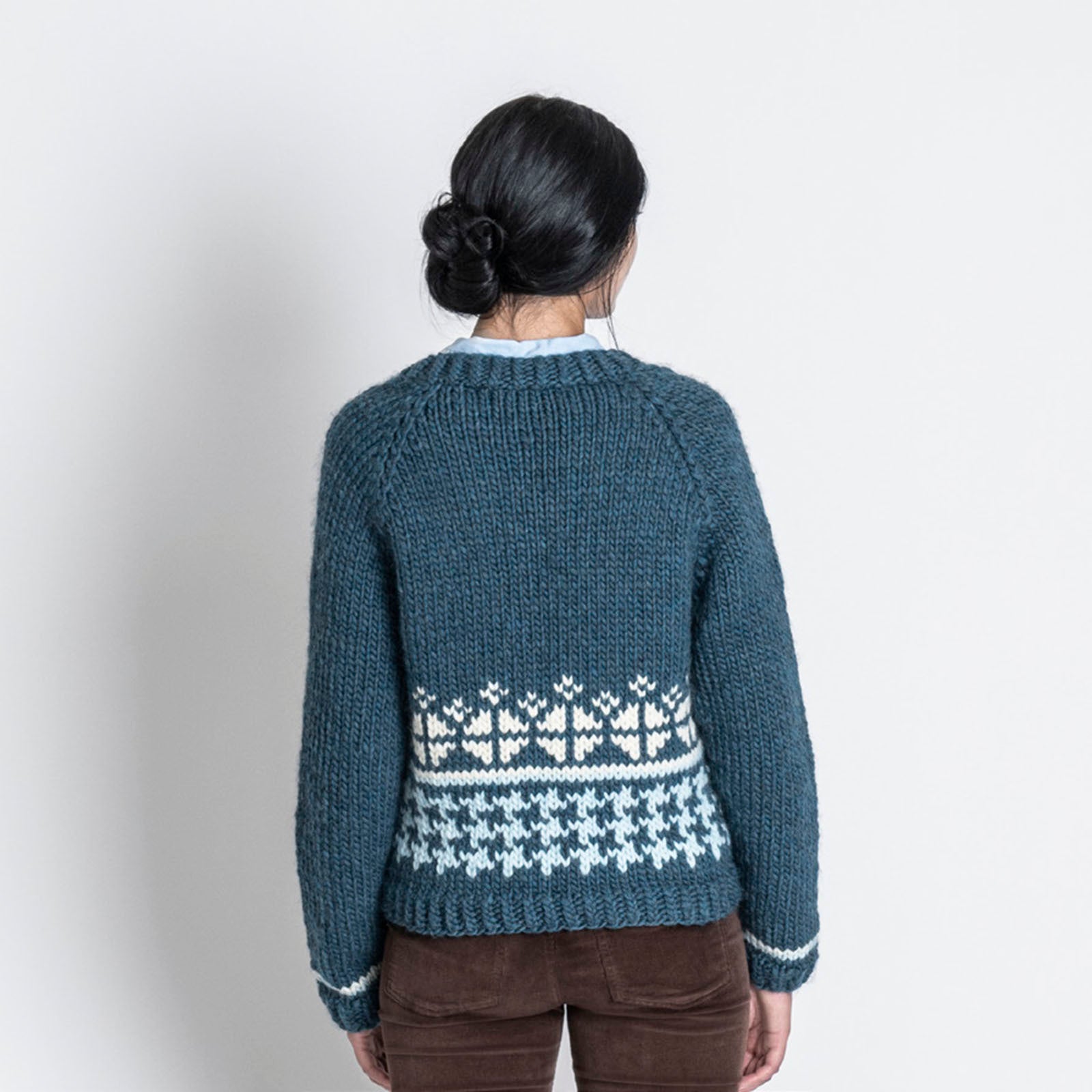 Blue Sky Fibers Swansboro Sweater Jumper Knitting Pattern