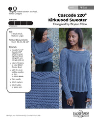 Cascade Yarns W Kirkwood Sweater Jumper Knitting Pattern