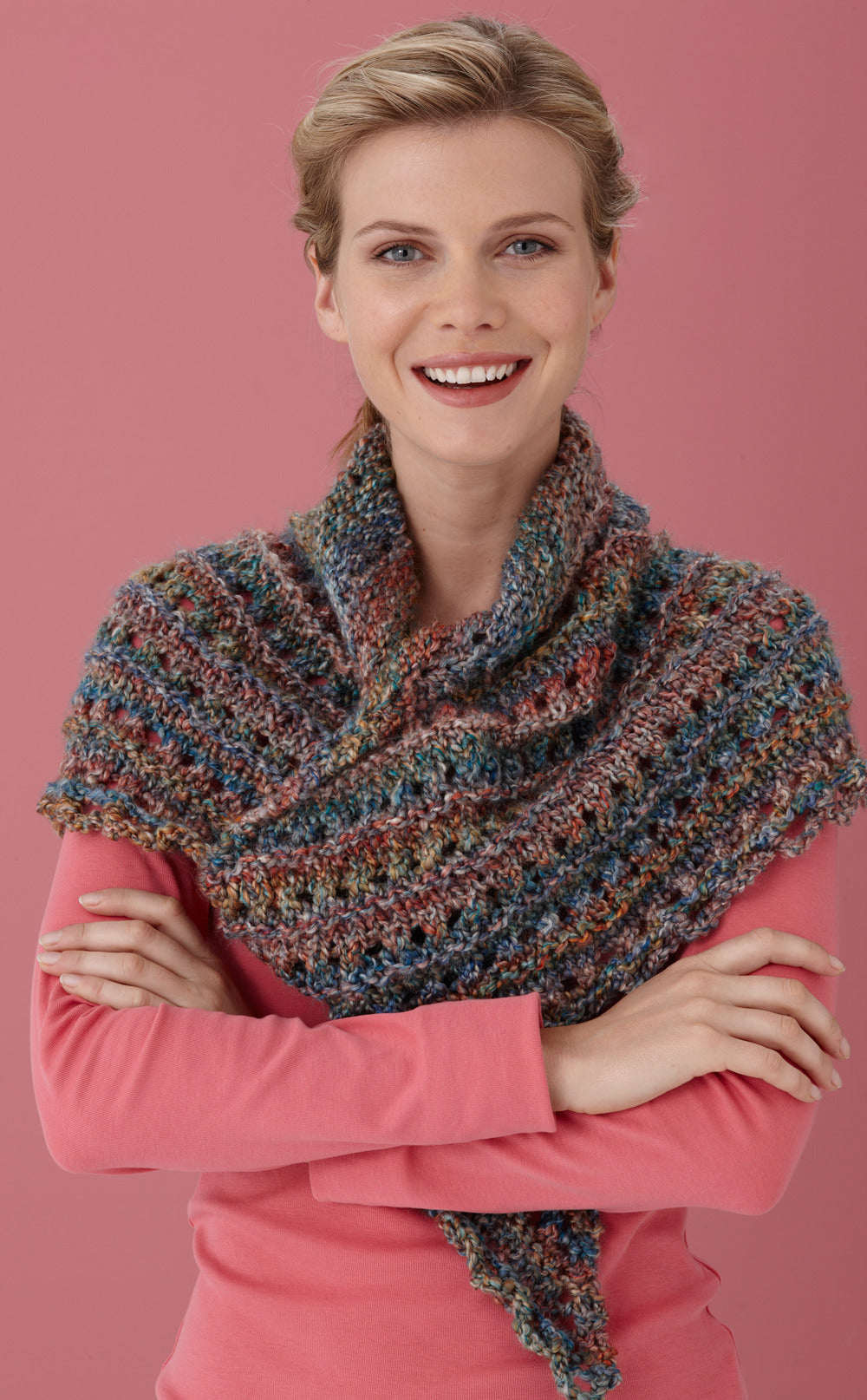 Splendid Triangle Shawl Wrap Knitting Pattern