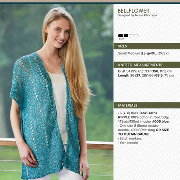 Tahki Yarns Bellflower Knitting Pattern