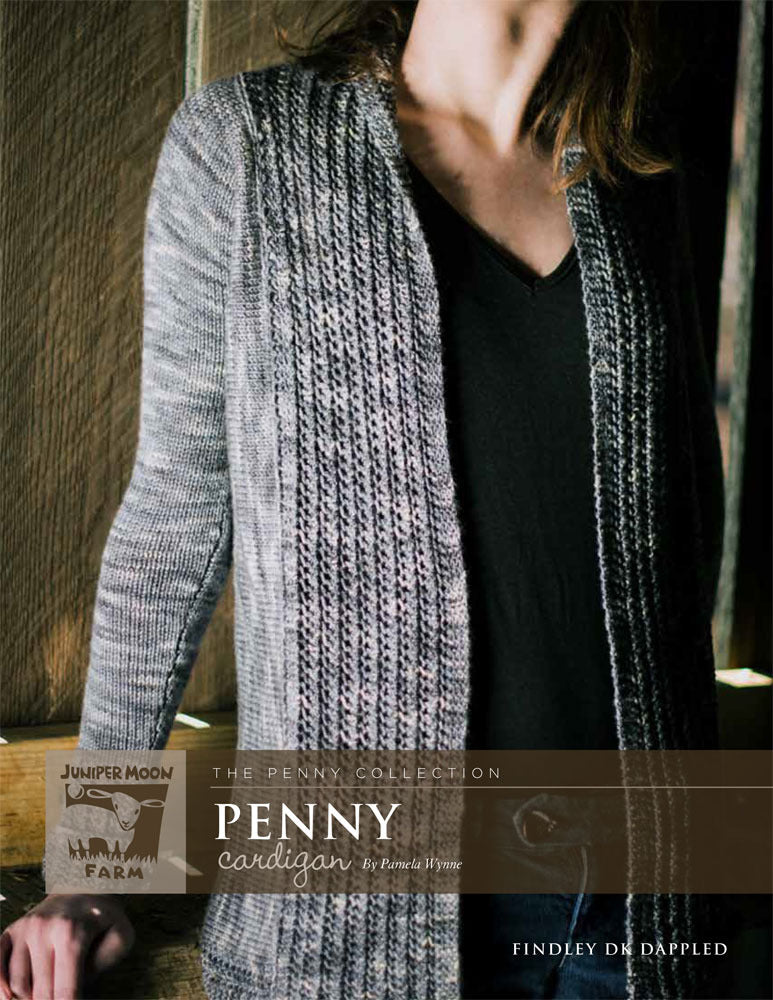 Penny Cardigan in Juniper Moon Findley DK Dappled - PDF