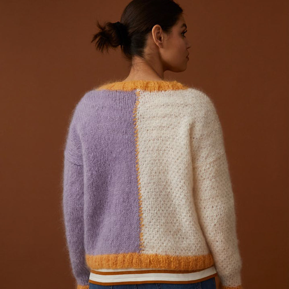 Debbie Bliss Colour Block Sweater and Vest Top Knitting Pattern