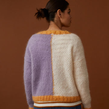 Debbie Bliss Colour Block Sweater and Vest Top Knitting Pattern