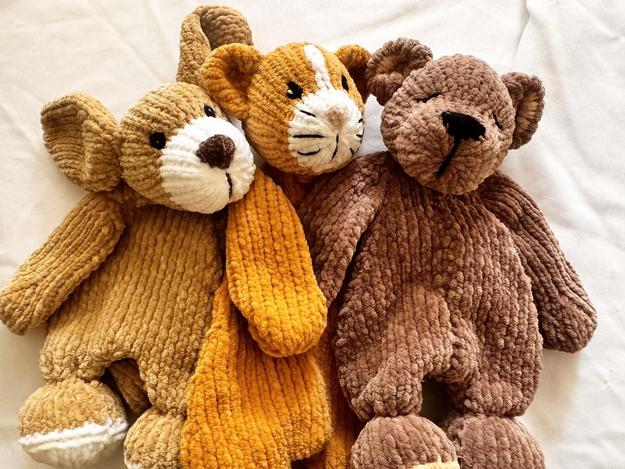Bear, Puppy, Kitty Comforters