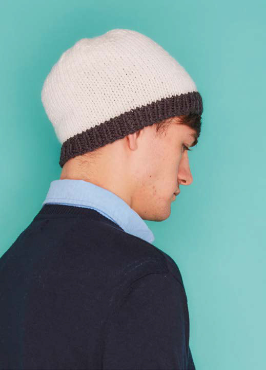 Paintbox Yarns Skyline Beanie Knitting Pattern