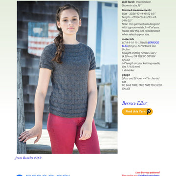 Berroco Zarah Jumper Knitting Pattern