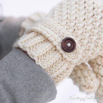 Easy Double Seed Stitch Mittens