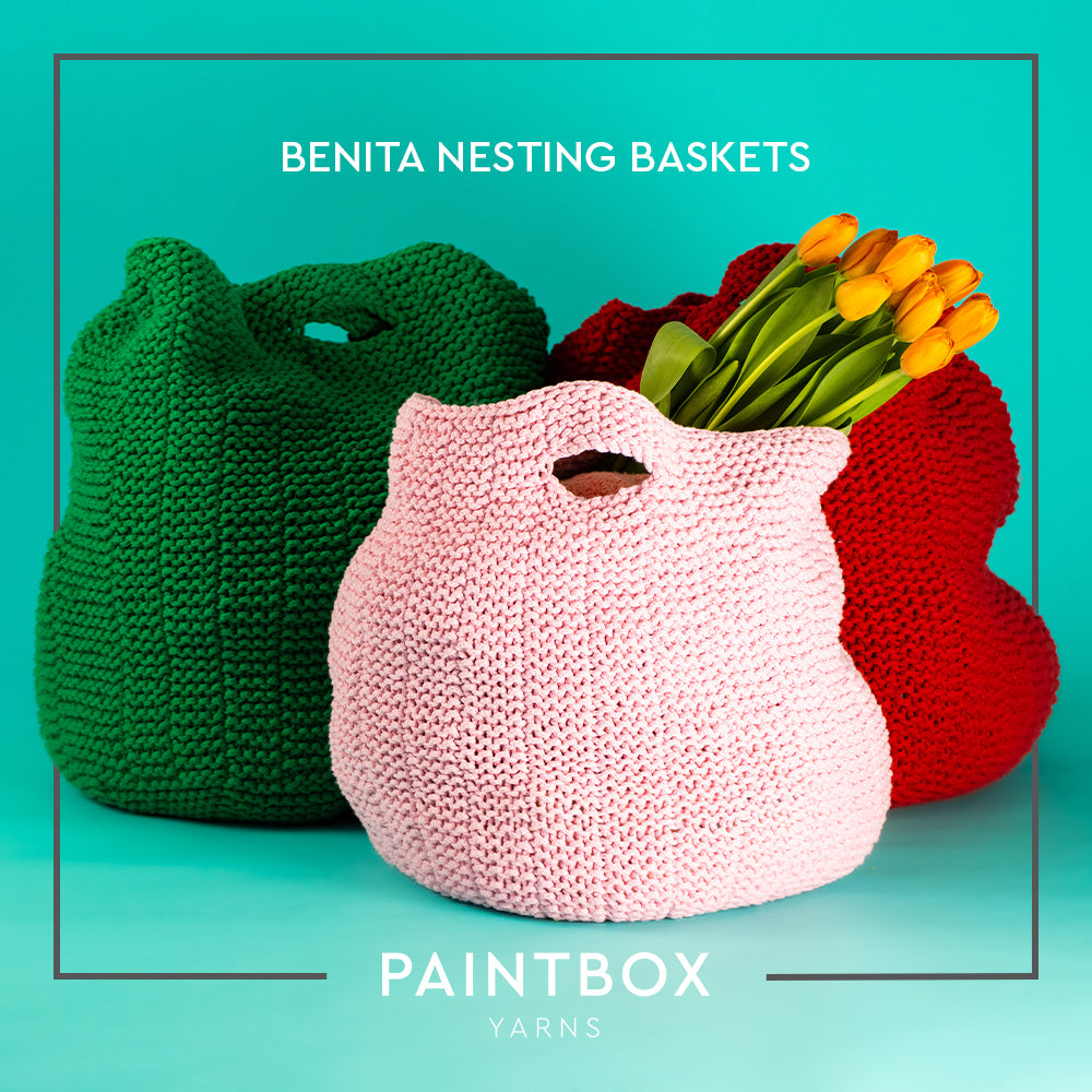 Paintbox Yarns Benita Nesting Baskets Knitting Pattern