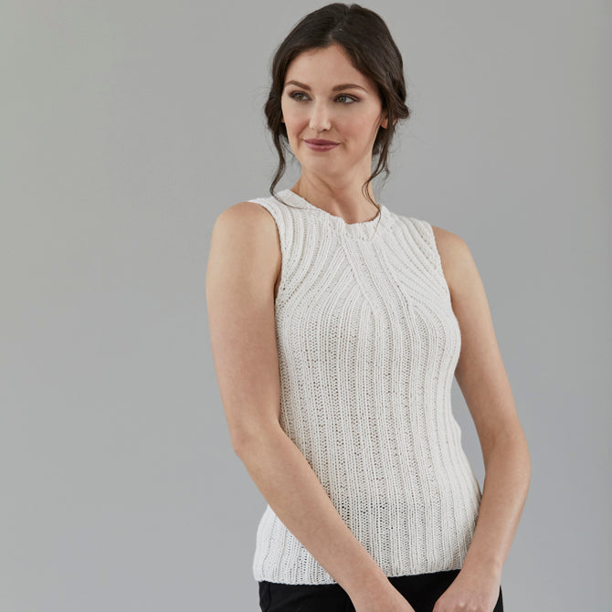 Stacy Charles Fine Yarns Clarice Vest Knitting Pattern