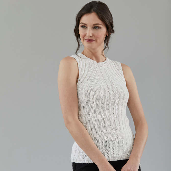 Stacy Charles Fine Yarns Clarice Vest Knitting Pattern