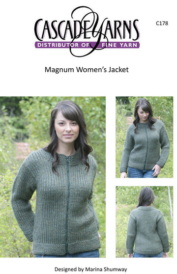 Women's Jacket in Cascade Magnum - C178 - Free PDF
