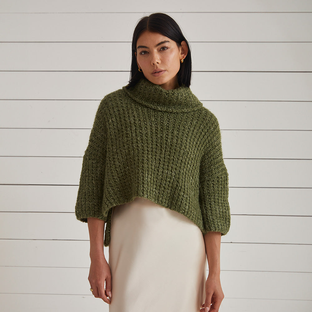 Debbie Bliss Lourdes Rib Sweater Knitting Pattern