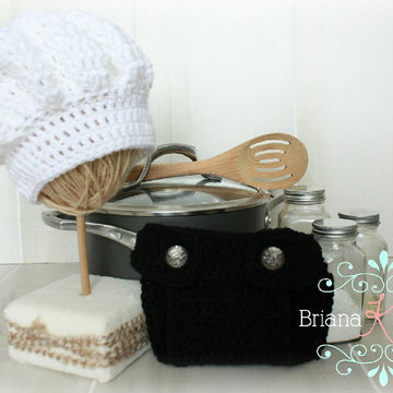 Newborn Chef Hat and Diaper Cover