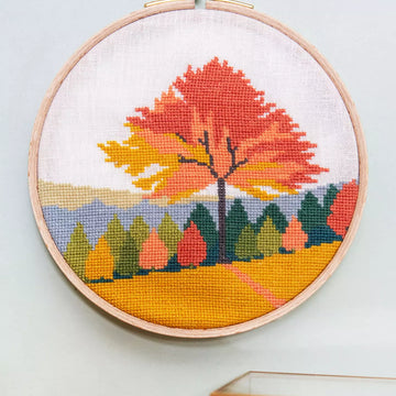 DMC The Forester’s Wall Cross Stitch Embroidery and Punch Needle Pattern Book