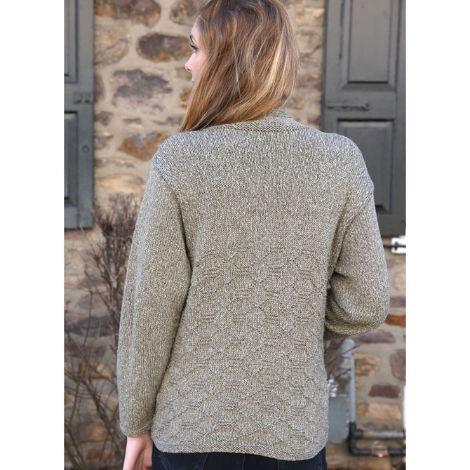 Plymouth Yarn Ladies Diamond Caradigan Knitting Pattern