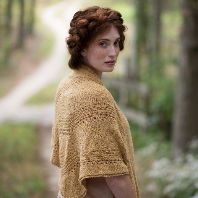 Berroco Amber Waves Shawl Wrap Knitting Pattern
