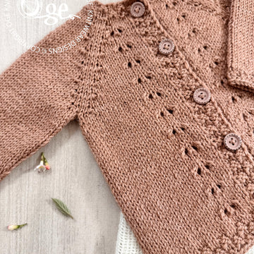 Dimples Top Down Cardigan - P291