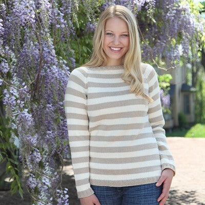 Valley Yarns French Vanilla Pullover Knitting Pattern