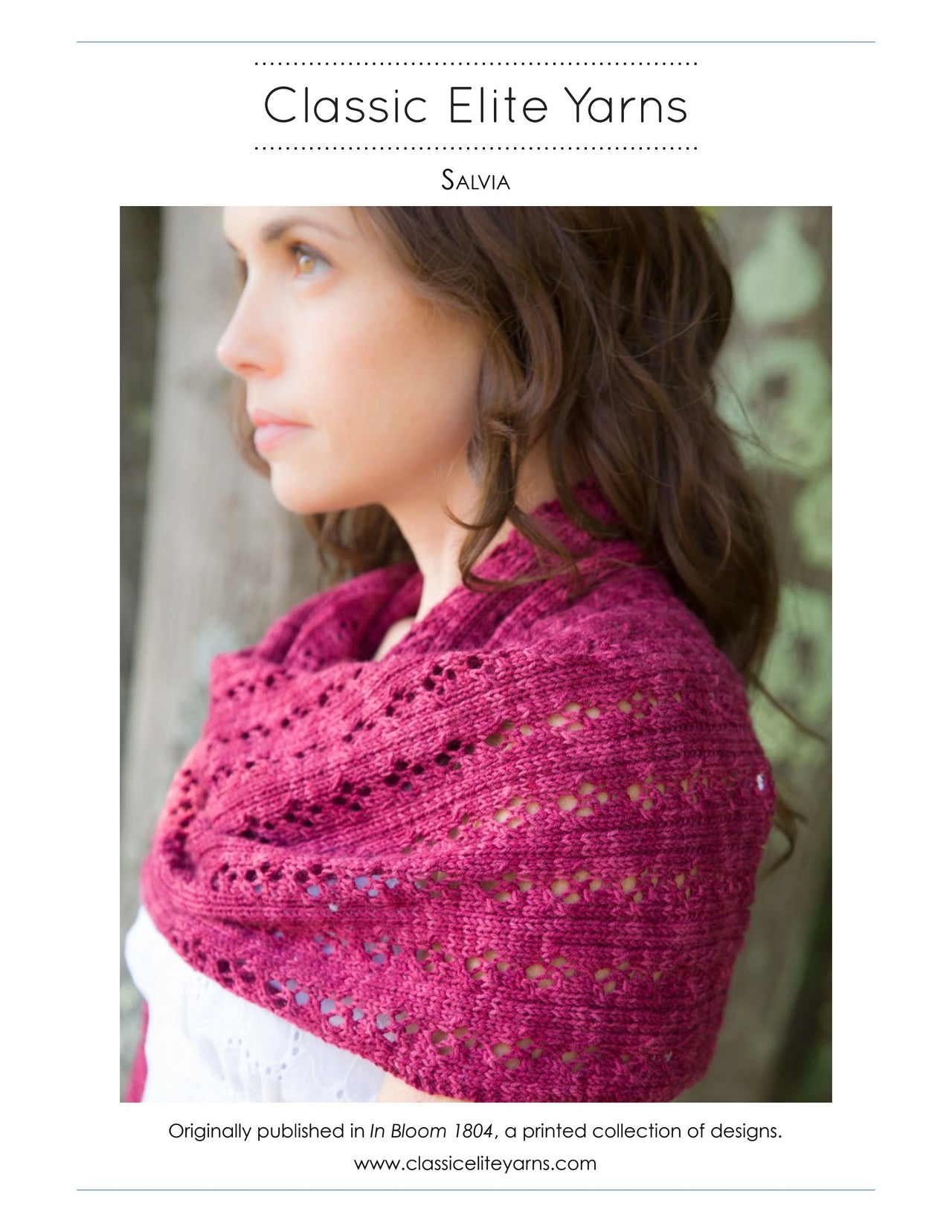 Classic Elite Yarns Salvia Wrap Knitting Pattern